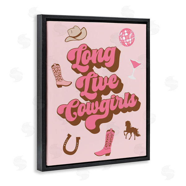 Stupell Industries Natalie Carpentieri | Retro Long Live Cowgirls Wall Art