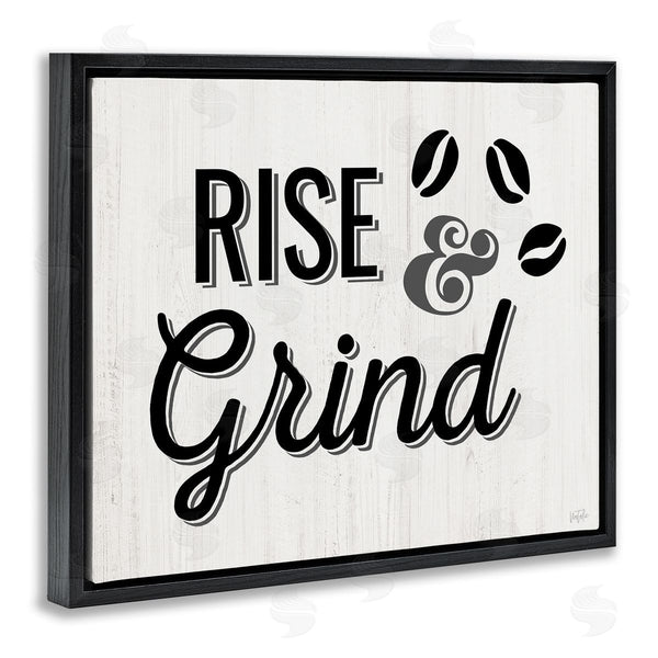 Stupell Industries Natalie Carpentieri | Rise & Grind Coffee Beans Wall Art