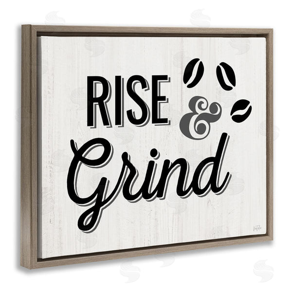 Stupell Industries Natalie Carpentieri | Rise & Grind Coffee Beans Wall Art