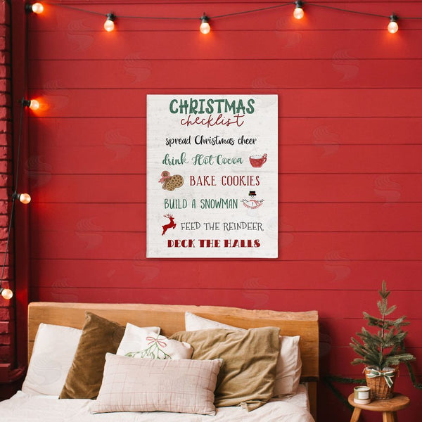 Stupell Industries Natalie Carpentieri | Rustic Christmas Checklist Wall Art