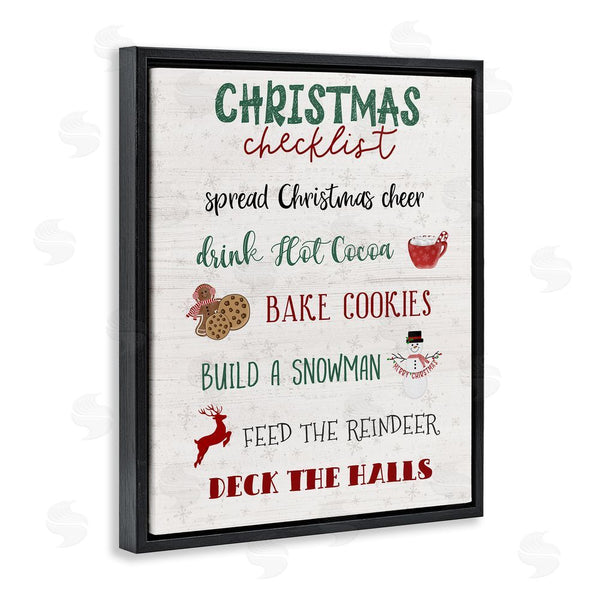 Stupell Industries Natalie Carpentieri | Rustic Christmas Checklist Wall Art