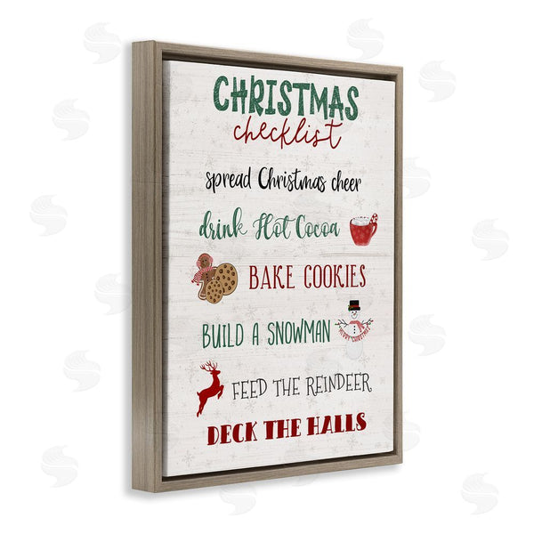 Stupell Industries Natalie Carpentieri | Rustic Christmas Checklist Wall Art