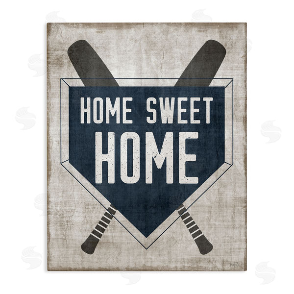 stupell industries Natalie Carpentieri | Rustic Sweet Home Baseball Bats & Base Plate Wall Art