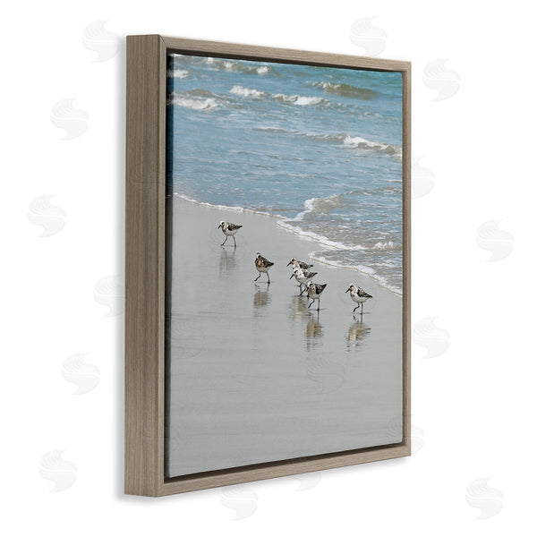 Stupell Industries Natalie Carpentieri | Sandpipers On Shore Reflection