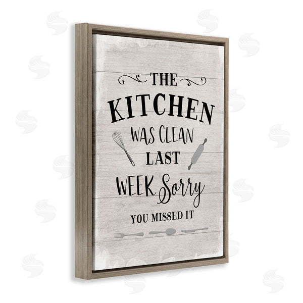 Stupell Industries Natalie Carpentieri | Sassy This Kitchen Was Clean