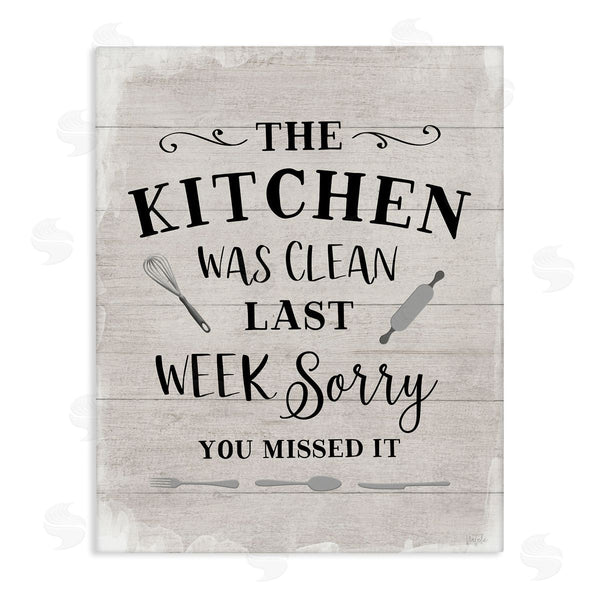 stupell industries Natalie Carpentieri | Sassy This Kitchen Was Clean