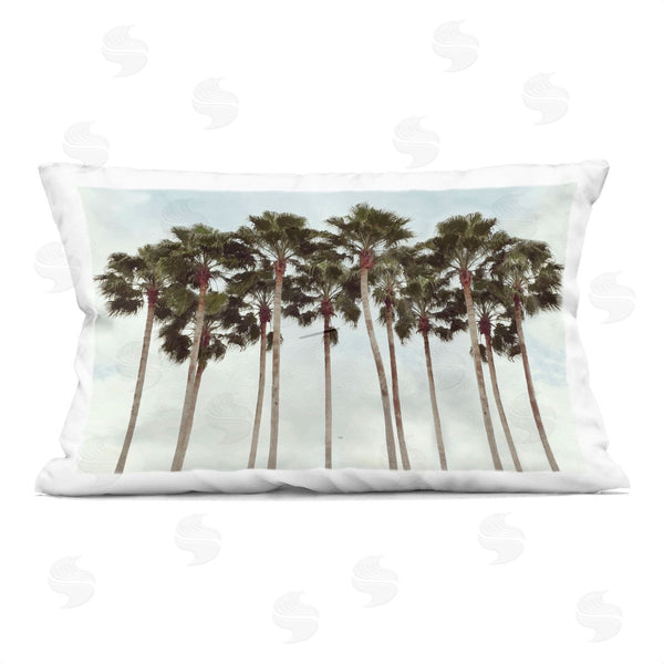 stupell industries Natalie Carpentieri | Surfs Up Beach Palms Printed Throw Pillow