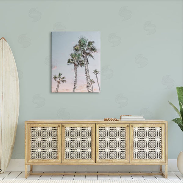 Stupell Industries Natalie Carpentieri | Tall Tropical Palm Trees Clear Sunset Sky Wall Art