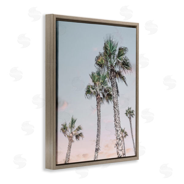 Stupell Industries Natalie Carpentieri | Tall Tropical Palm Trees Clear Sunset Sky Wall Art