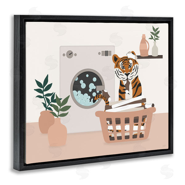Stupell Industries Natalie Carpentieri | Tiger In Laundry Basket