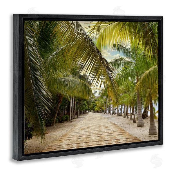Stupell Industries Natalie Carpentieri | Tropical Boardwalk Path Wall Art