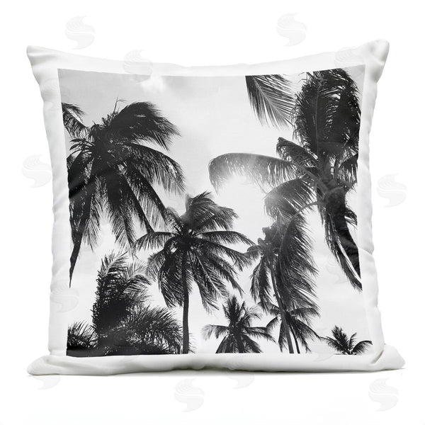 Stupell Industries Natalie Carpentieri | Tropical Summer Palm Trees View Printed Throw Pillow