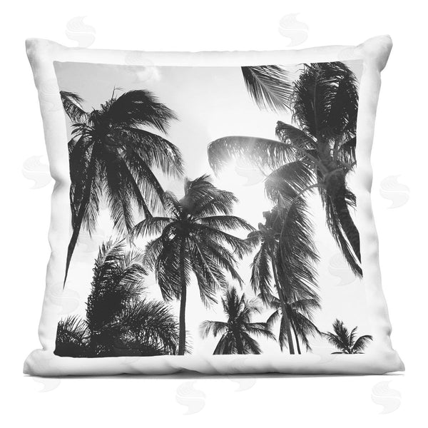 stupell industries Natalie Carpentieri | Tropical Summer Palm Trees View Printed Throw Pillow