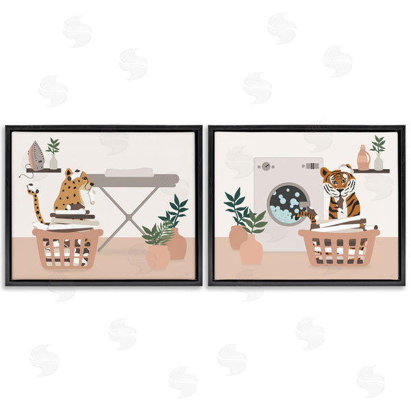 Stupell Industries Natalie Carpentieri | Wild Jungle Cats & Laundry