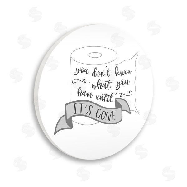 stupell industries Natalie Carpentieri | You Don't Know Until It's Gone Toilet Paper Wall Art