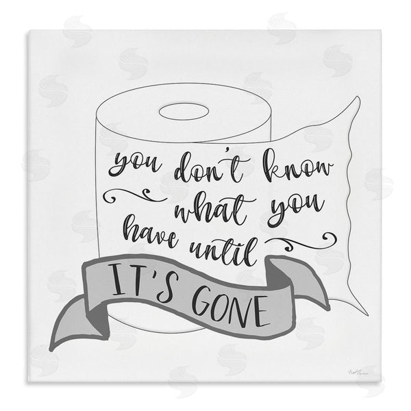 stupell industries Natalie Carpentieri | You Don't Know Until It's Gone Toilet Paper Wall Art
