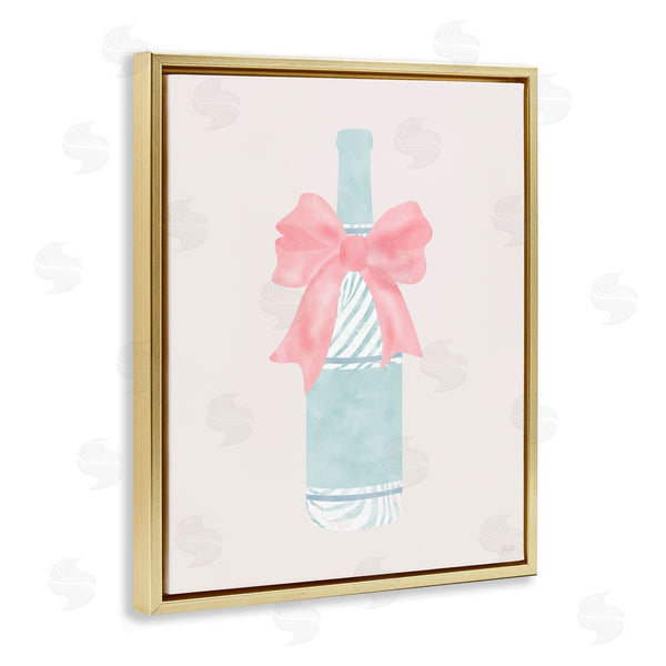 Stupell Industries Natalie Carpentieri | Zebra Striped Champagne Bottle