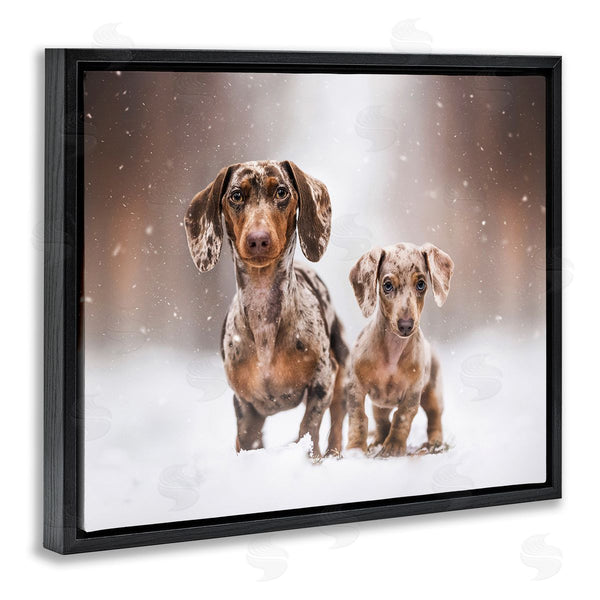 Stupell Industries Natalie Grosse | Playing Puppies In Snow Wall Art