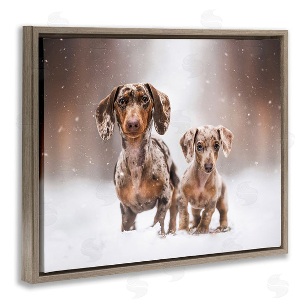 Stupell Industries Natalie Grosse | Playing Puppies In Snow Wall Art
