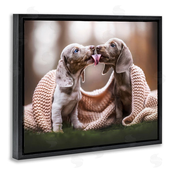 Stupell Industries Natalie Grosse | Puppies With Blanket Wall Art