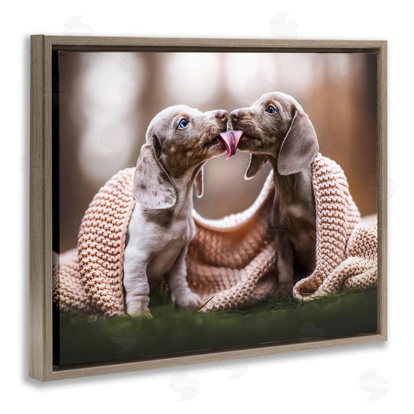 Stupell Industries Natalie Grosse | Puppies With Blanket Wall Art