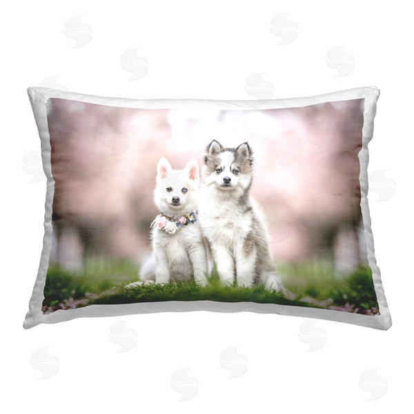 stupell industries Natalie Grosse | Puppies with Spring Florals