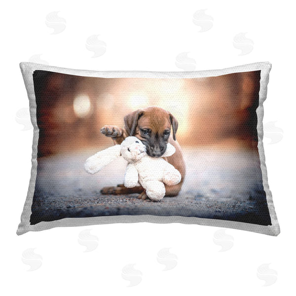 Stupell Industries Natalie Grosse | Puppy With Stuffed Bunny