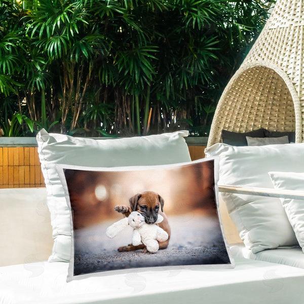 Stupell Industries Natalie Grosse | Puppy With Stuffed Bunny
