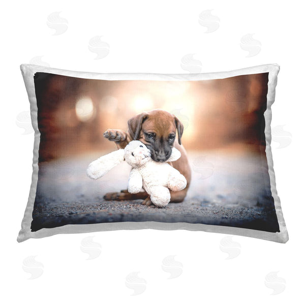 stupell industries Natalie Grosse | Puppy with Stuffed Bunny
