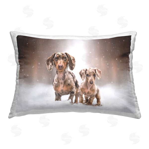 stupell industries Natalie Grosse | Snowy Dachshund Puppies