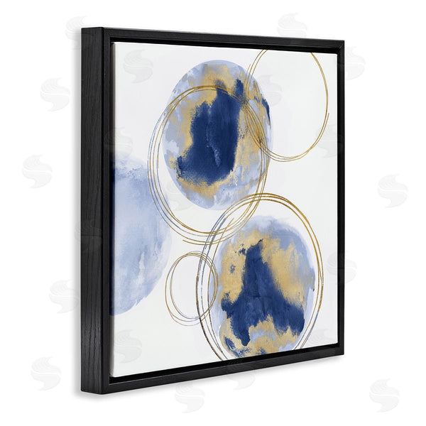 Stupell Industries Natalie Harris | Golden Rings And Circles Abstraction Wall Art