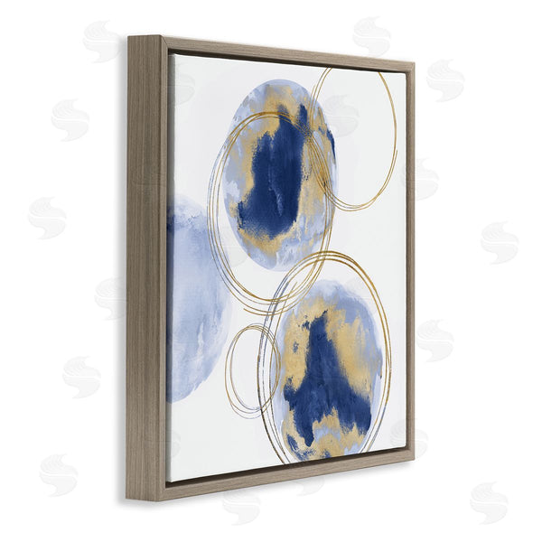 Stupell Industries Natalie Harris | Golden Rings And Circles Abstraction Wall Art