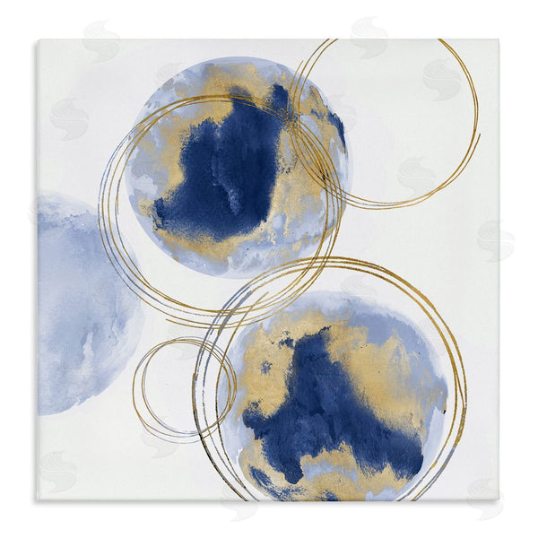 stupell industries Natalie Harris | Golden Rings and Circles Abstraction Wall Art
