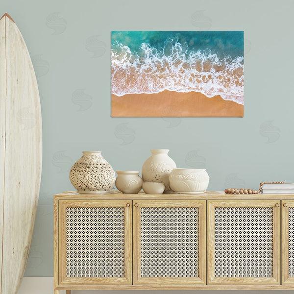 Stupell Industries Nataly White | Aerial Beach Foam Wall Art
