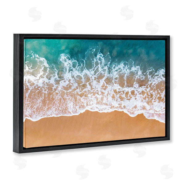 Stupell Industries Nataly White | Aerial Beach Foam Wall Art