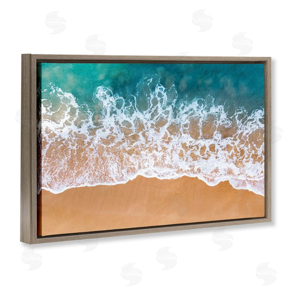 Stupell Industries Nataly White | Aerial Beach Foam Wall Art