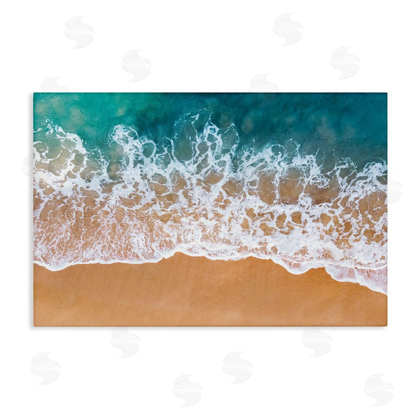 stupell industries Nataly White | Aerial Beach Foam Wall Art