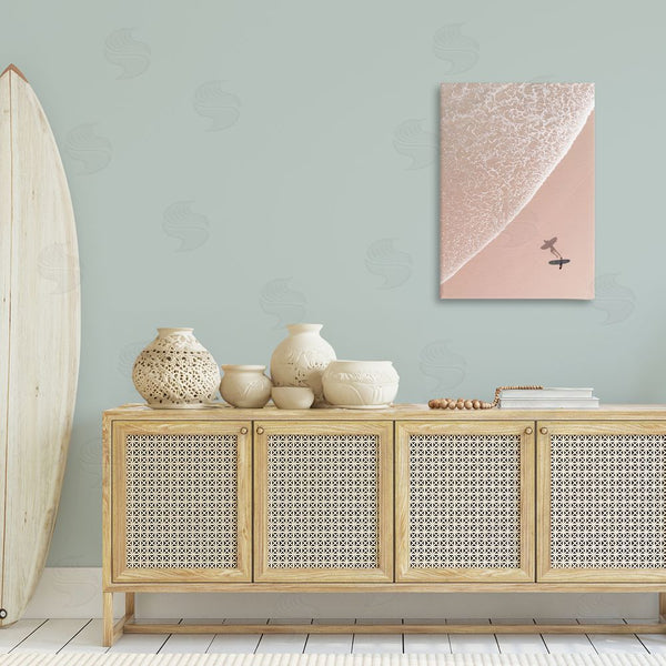 Stupell Industries Nataly White | Beach Surfer Silhouette Wall Art