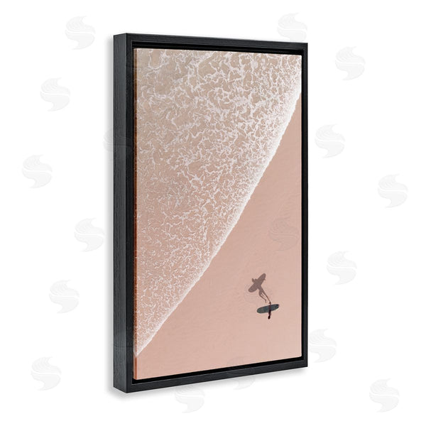 Stupell Industries Nataly White | Beach Surfer Silhouette Wall Art