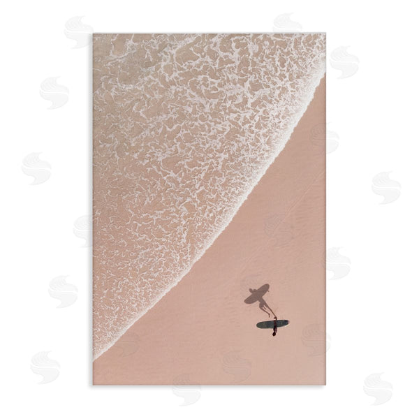 stupell industries Nataly White | Beach Surfer Silhouette Wall Art