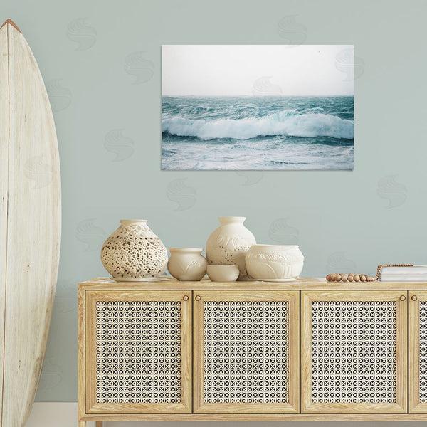 Stupell Industries Nataly White | Beach Waves Horizon Wall Art