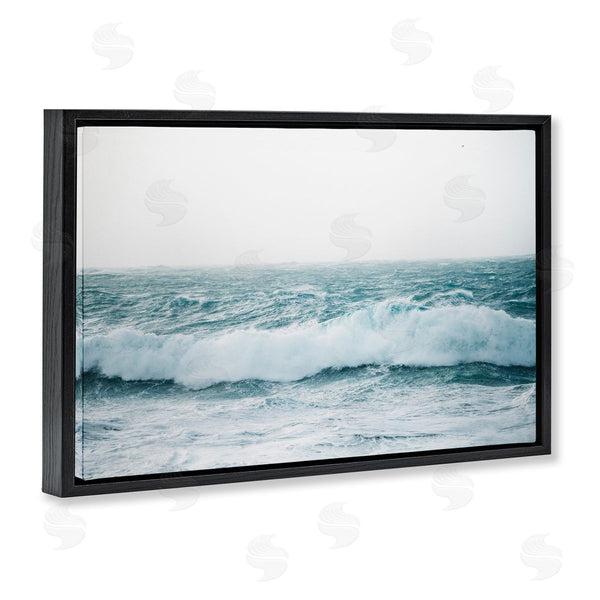 Stupell Industries Nataly White | Beach Waves Horizon Wall Art