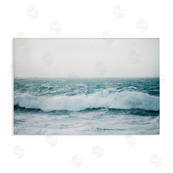 stupell industries Nataly White | Beach Waves Horizon Wall Art