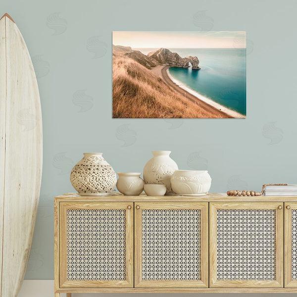 Stupell Industries Nataly White | Beach With Arched Cove Wall Art