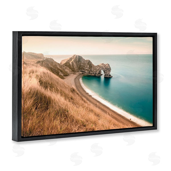 Stupell Industries Nataly White | Beach With Arched Cove Wall Art