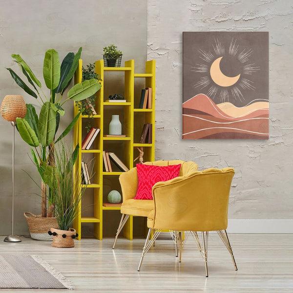 Stupell Industries Nataly White | Boho Moon Over Desert Wall Art
