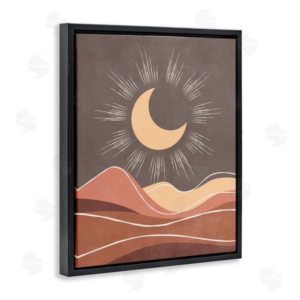 Stupell Industries Nataly White | Boho Moon Over Desert Wall Art