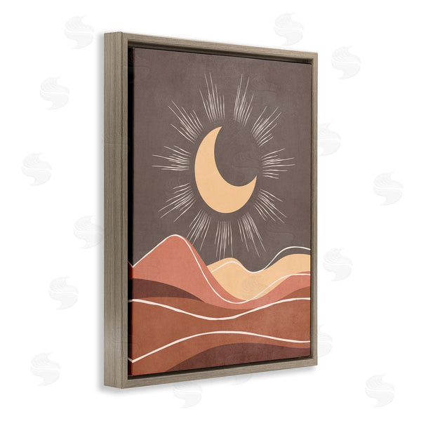 Stupell Industries Nataly White | Boho Moon Over Desert Wall Art