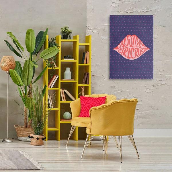 Stupell Industries Nataly White | Confident Girl Crush Lips Wall Art