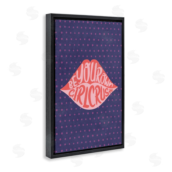 Stupell Industries Nataly White | Confident Girl Crush Lips Wall Art